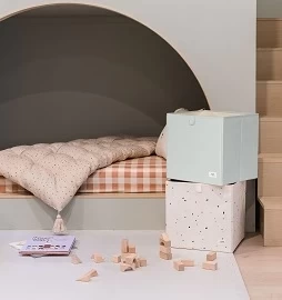 3 Sprouts 3 Sprouts - Boîte De Rangement En Tissu Recyclé, Vert – Image 2