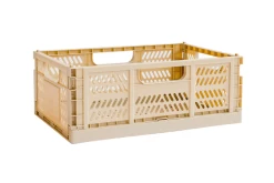 3 Sprouts 3 Sprouts - Caisse De Rangement Pliante, Large, Sable