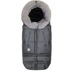 7 A.M 7AM - Enveloppe Hivernale Blanket 212 Évolution, Gris Chiné Fausse Fourrure