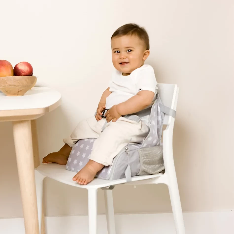 Baby To Love Baby To Love - Banc Rehausseur De Voyage Avec Rangement, Anthracite – Image 2