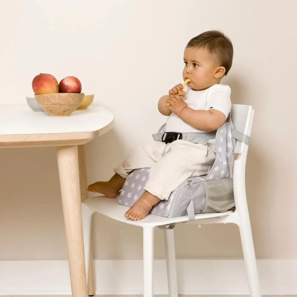 Baby To Love Baby To Love - Banc Rehausseur De Voyage Avec Rangement, Anthracite – Image 3