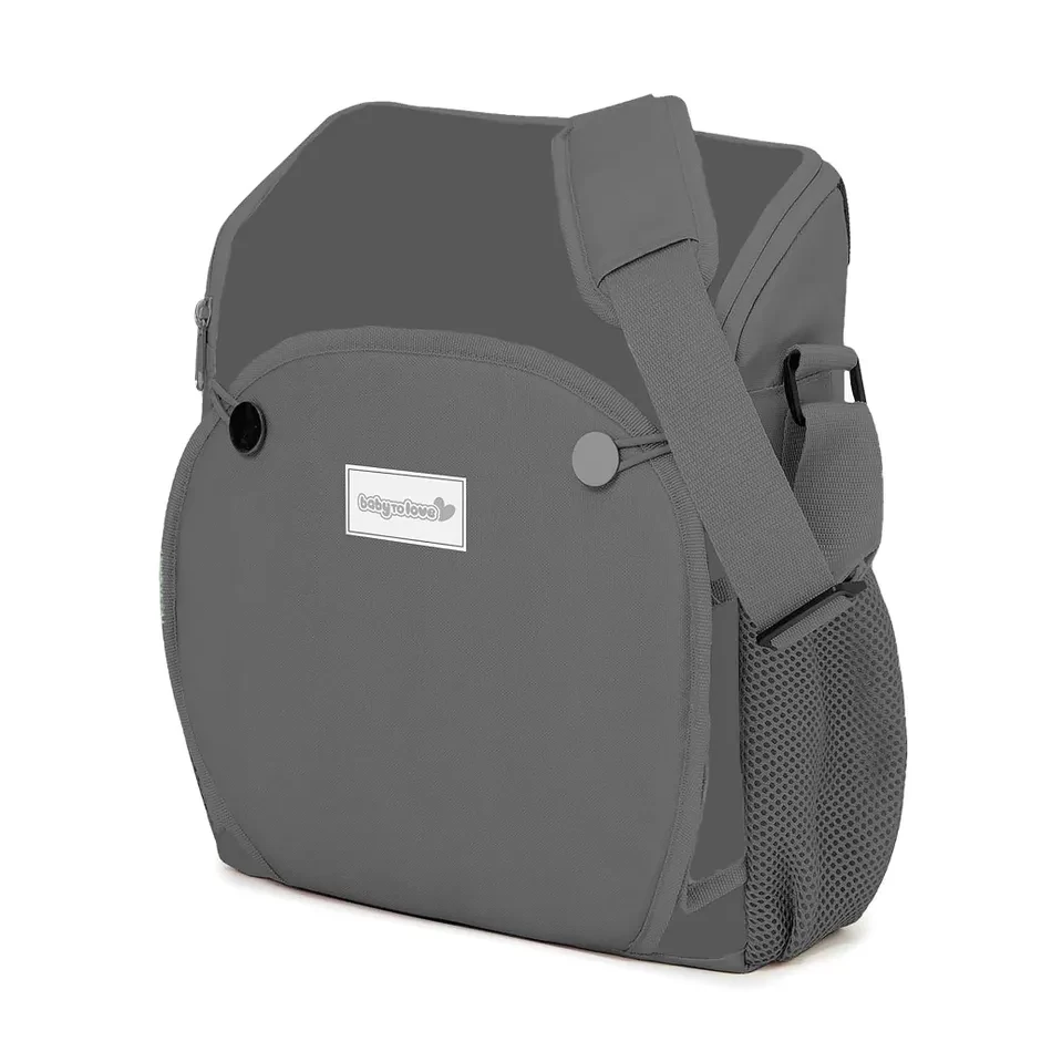Baby To Love Baby To Love - Banc Rehausseur De Voyage Avec Rangement, Anthracite