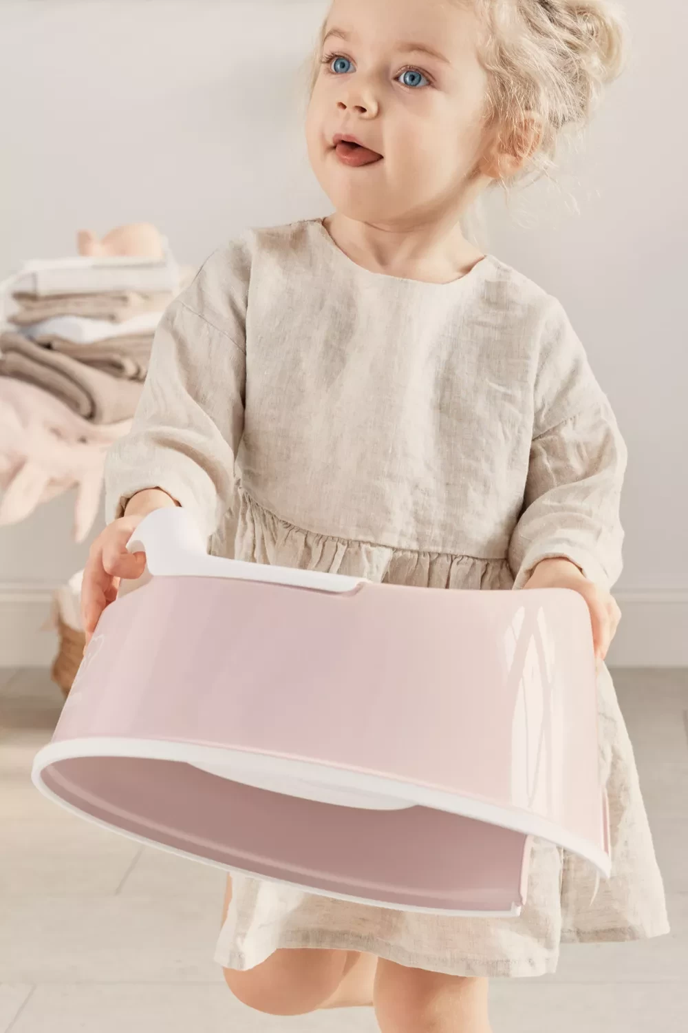 BabyBjörn BabyBjörn - Petit Pot Compact, Rose Poudre Et Blanc – Image 9