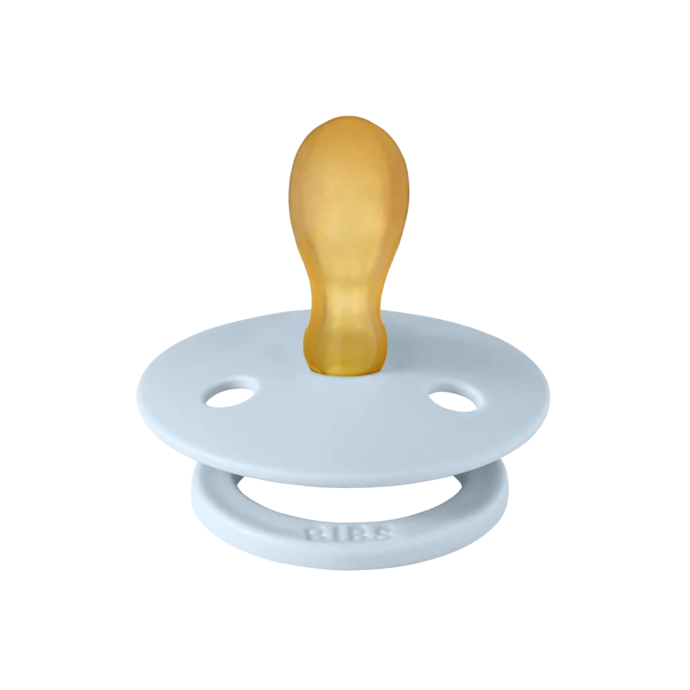 BIBS BIBS - Paquet De 2 Suces Avec Tétine Symétrique En Latex, Bleu Bébé/Pétrole – Image 3