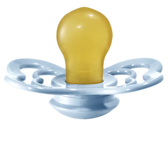 BIBS BIBS - Paquet De 2 Suces Suprême En Latex, Fer/Bleu Bébé – Image 3