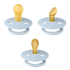 BIBS BIBS - Paquet De 3 Suces Collection Essayez-les, Bleu Bébé, Taille 1