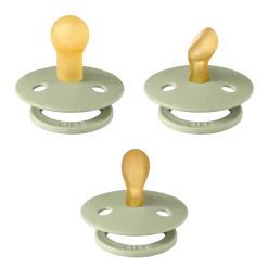 BIBS BIBS - Paquet De 3 Suces Collection Essayez-les, Sauge, Taille 1