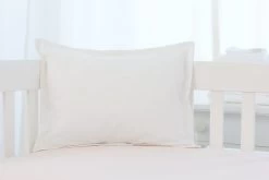 Bouton Jaune Bouton Jaune - Cache-Oreiller 12x16 Pouces à Rebords Plats, Crème