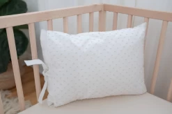 Bouton Jaune Bouton Jaune - Cache-Oreiller 12x16 Pouces Avec Boucle, Bout De Ficelle, Blanc