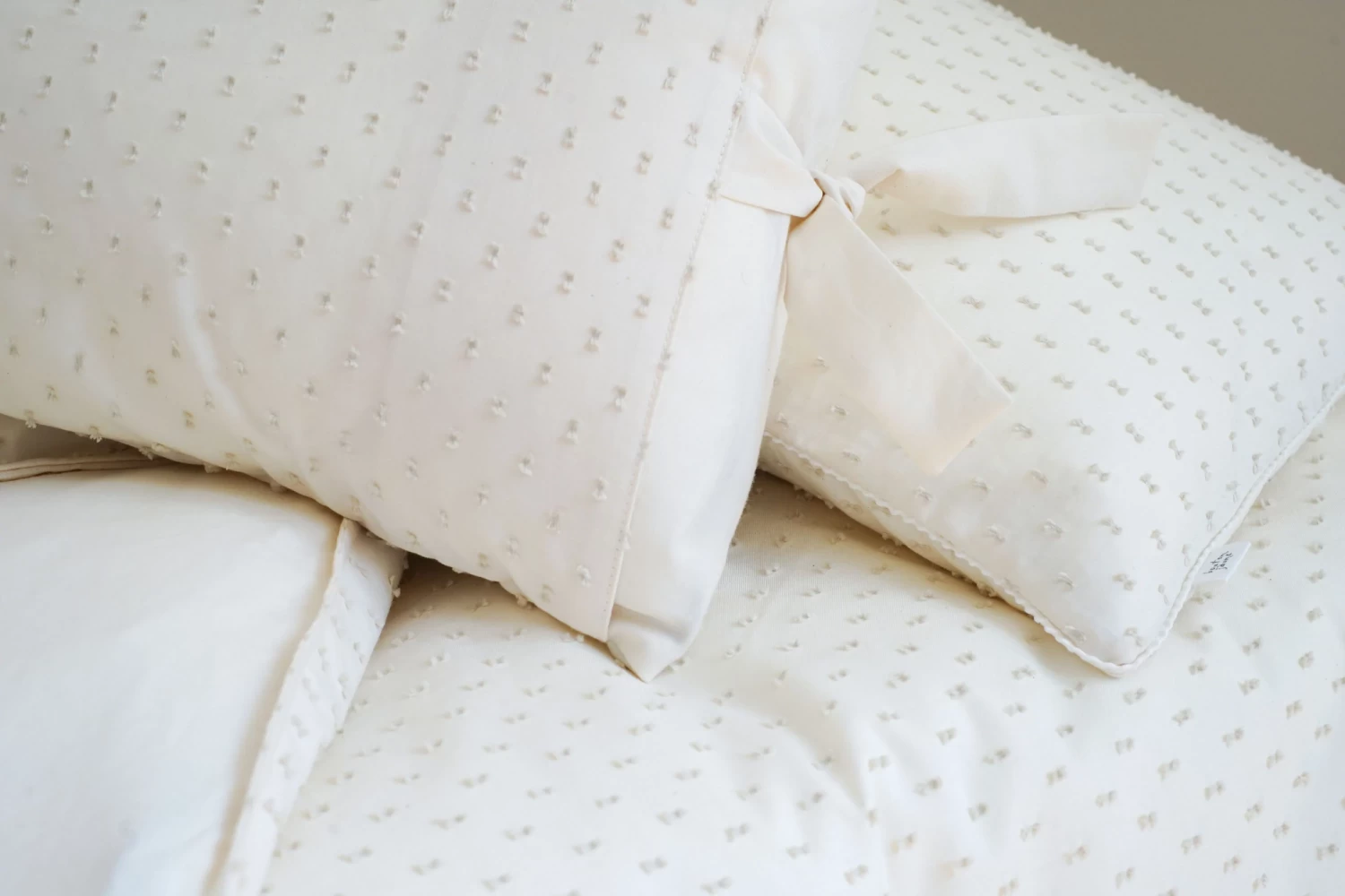 Bouton Jaune Bouton Jaune - Housse De Couette Pour Lit De Bébé, Bout De Ficelle, Naturel – Image 3