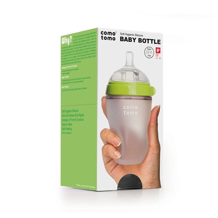 Como Tomo Como Tomo - Bouteille Touché D'Allaitement 250ml, Vert – Image 5