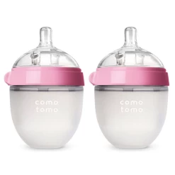 Como Tomo Como Tomo - Ensemble De 2 Bouteilles Touchés D'Allaitement 150ml, Rose