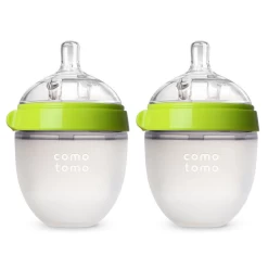 Como Tomo Como Tomo - Ensemble De 2 Bouteilles Touchés D'Allaitement 150ml, Vert