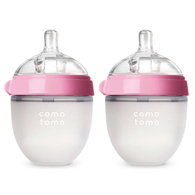Como Tomo Como Tomo - Ensemble De 2 Bouteilles Touchés D'Allaitement 150ml, Rose