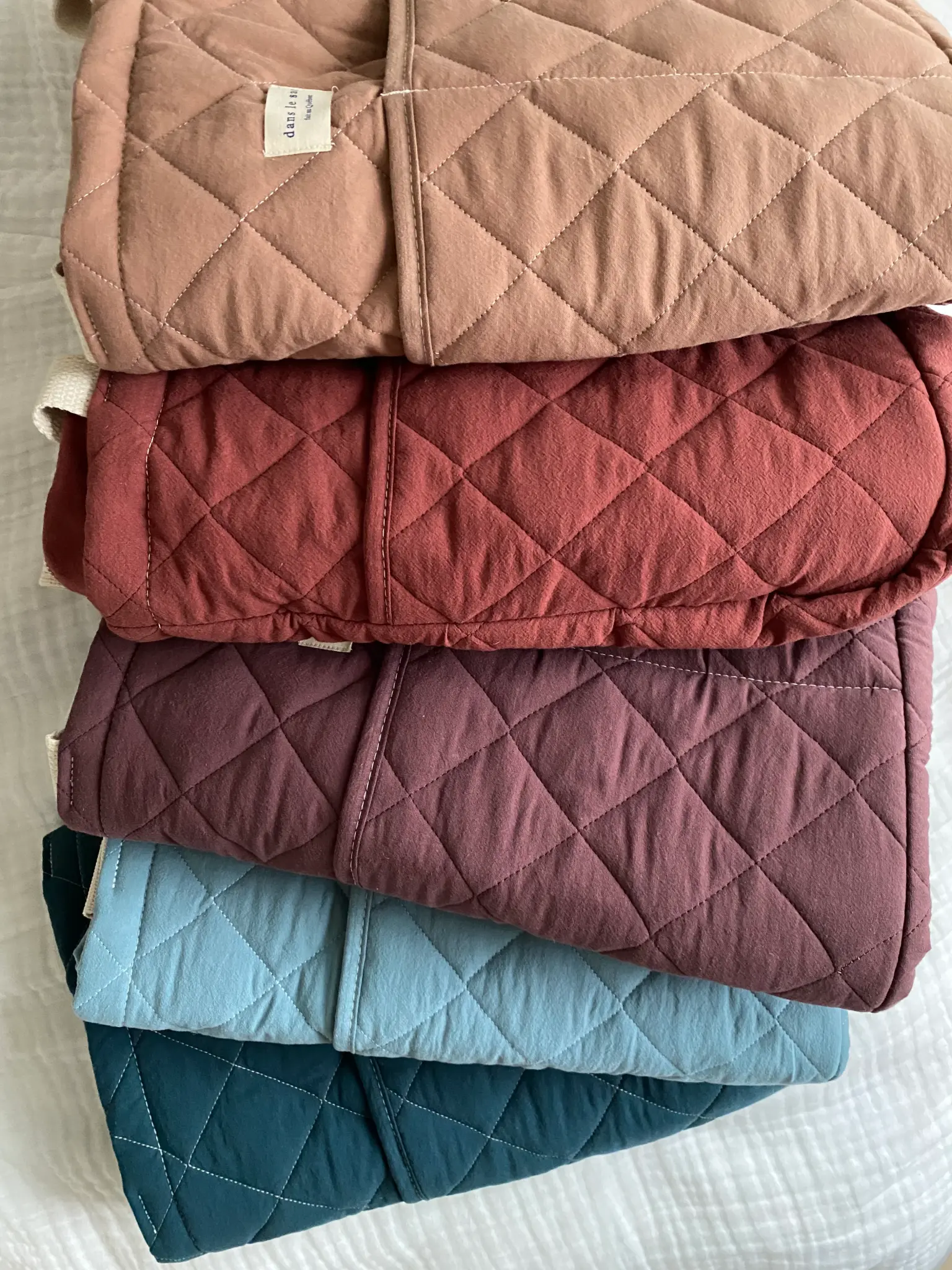 Dans Le Sac Dans Le Sac - Sac à Couches Matelassé, Bleu Ciel – Image 7