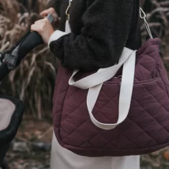 Dans Le Sac Dans Le Sac - Sac à Couches Matelassé, Prune