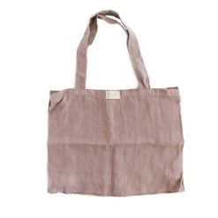 Dans Le Sac Dans Le Sac - Sac En Lin, Rose Pâle