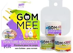 Gom.mee GOM.MEE - Boîte De Pâques, Nettoyant Peinture Moussante Scintillante Pour Le Corps