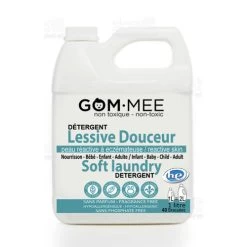 Gom.mee GOM.MEE - Détergent à Lessive Douceur Pour Peaux Réactives, 1L