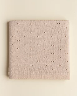 Hvid Knitwear Hvid Knitwear - Couverture En Laine De Mérinos Bibi, Avoine