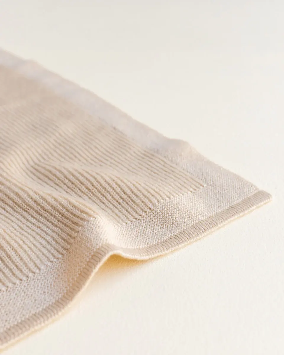 Hvid Knitwear Hvid Knitwear - Couverture En Laine De Mérinos Felix, Avoine – Image 2