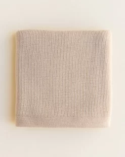 Hvid Knitwear Hvid Knitwear - Couverture En Laine De Mérinos Felix, Avoine