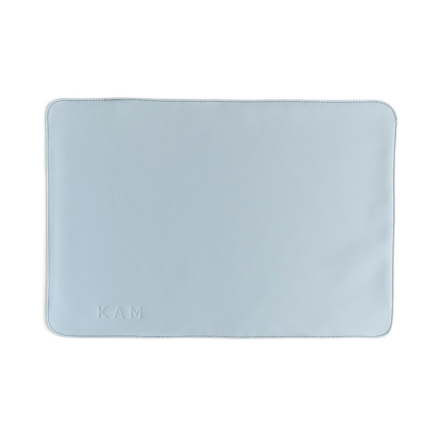 KAM KAM - Tapis Multifonction En Cuir Végétalien, Individuel, Bleu