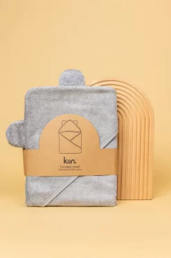 Kiin Baby Kiin. - Serviette à Capuchon En Bambou, Bleu Sombre
