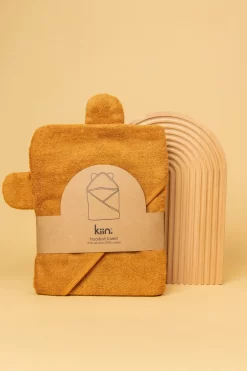 Kiin Baby Kiin. - Serviette à Capuchon En Bambou, Caramel