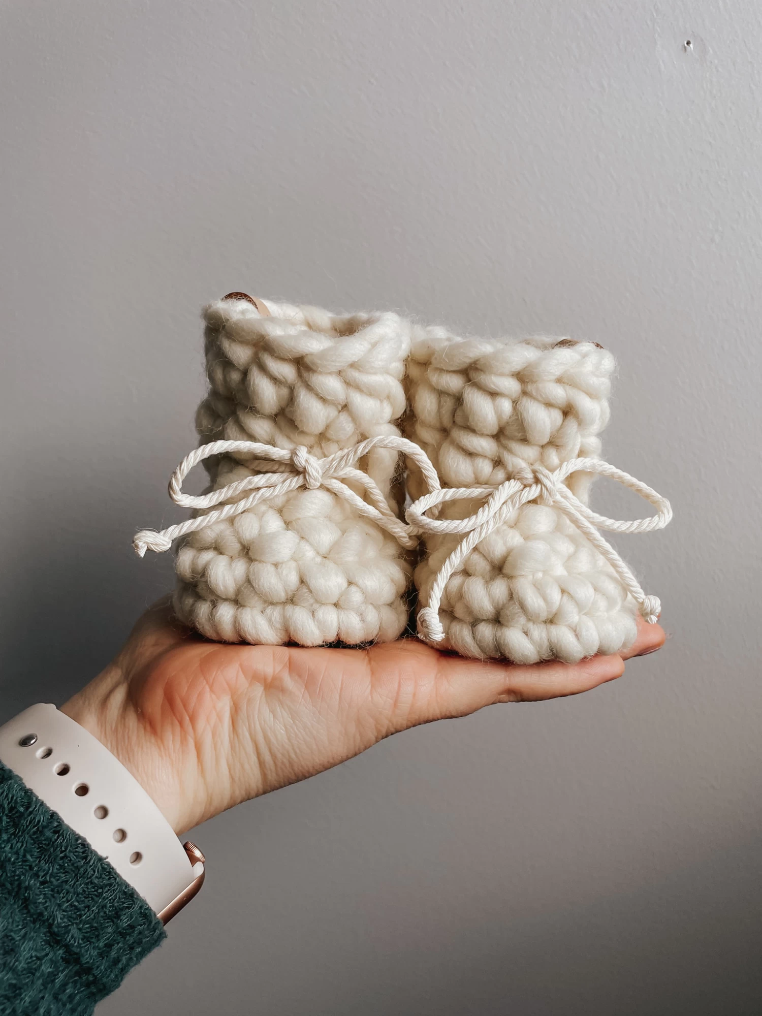 Les Petits Tousi Les Petits Tousi - Chaussons En Laine, Coton