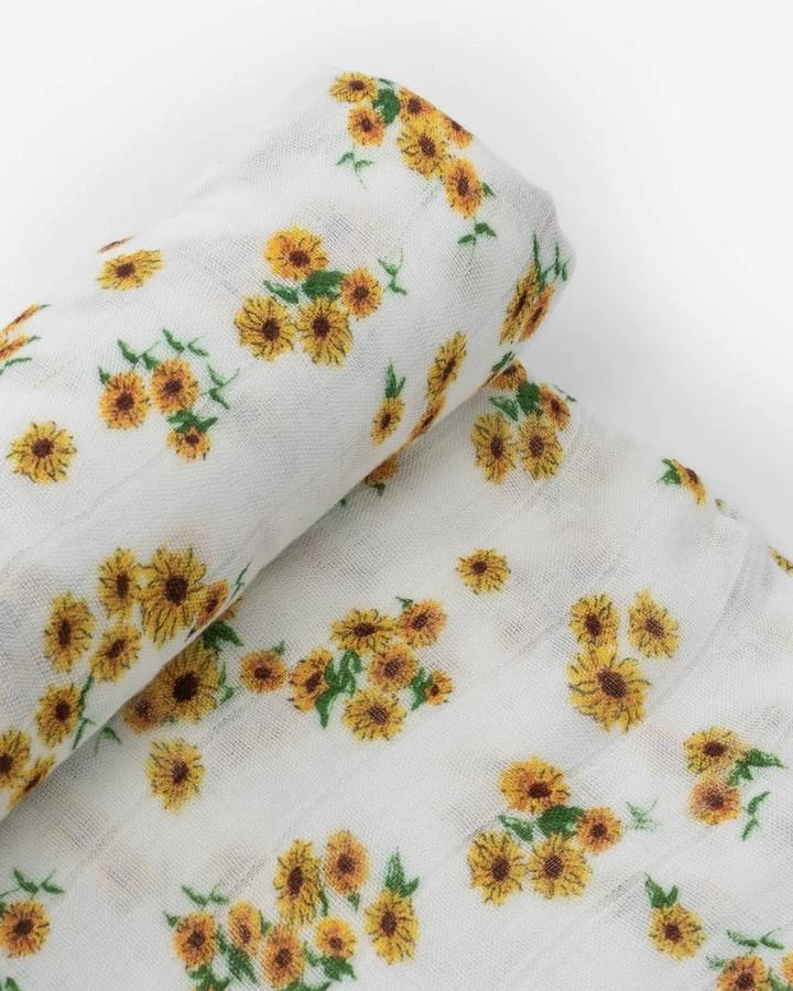 Little Unicorn Little Unicorn - Couverture En Mousseline De Bambou, Tournesols – Image 2