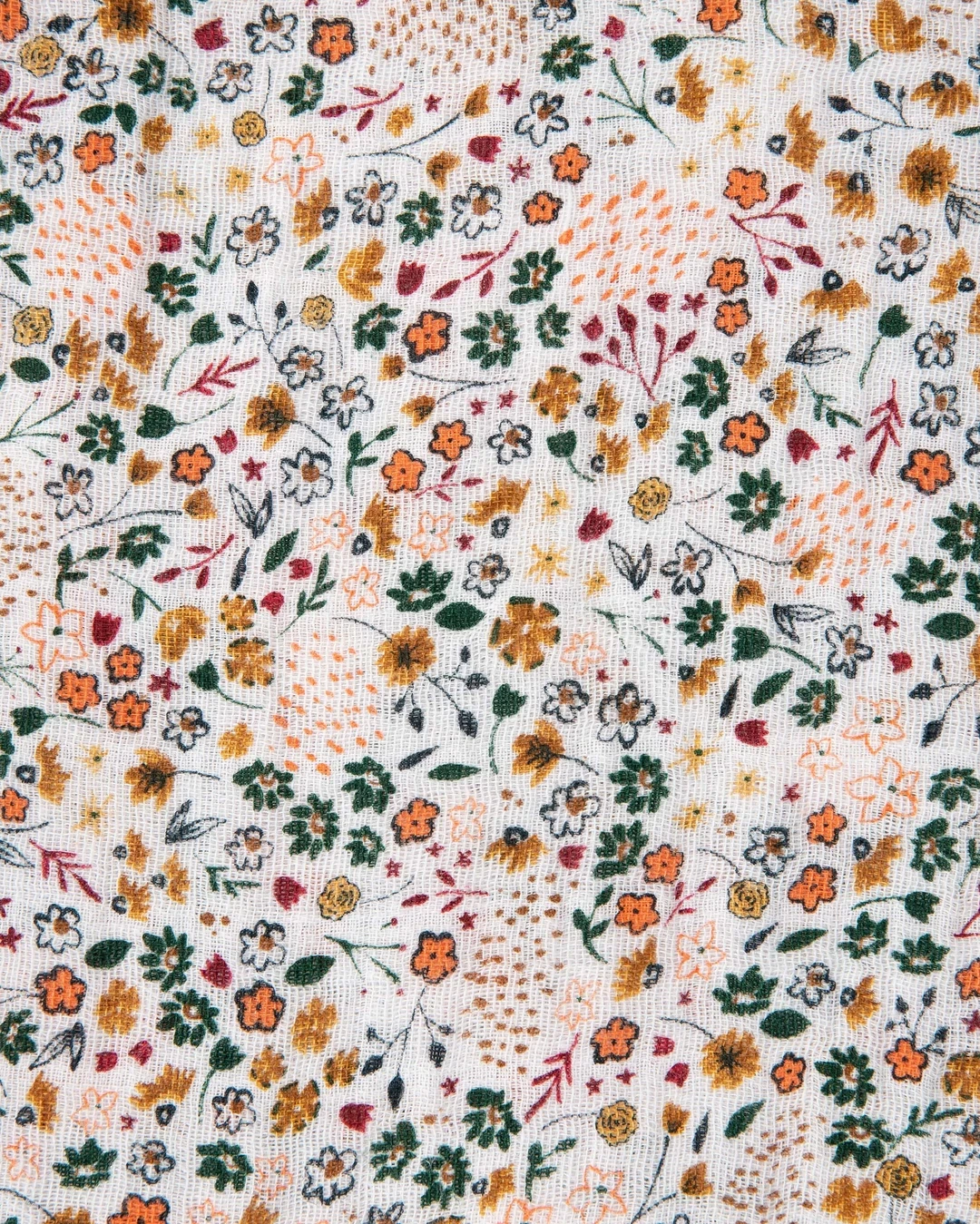 Little Unicorn Little Unicorn - Couverture En Mousseline De Coton à L'Unité, Fleurs Séchées – Image 2