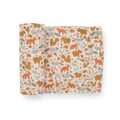 Little Unicorn Little Unicorn - Couverture En Mousseline De Coton à L'Unité, Amis D'Automne