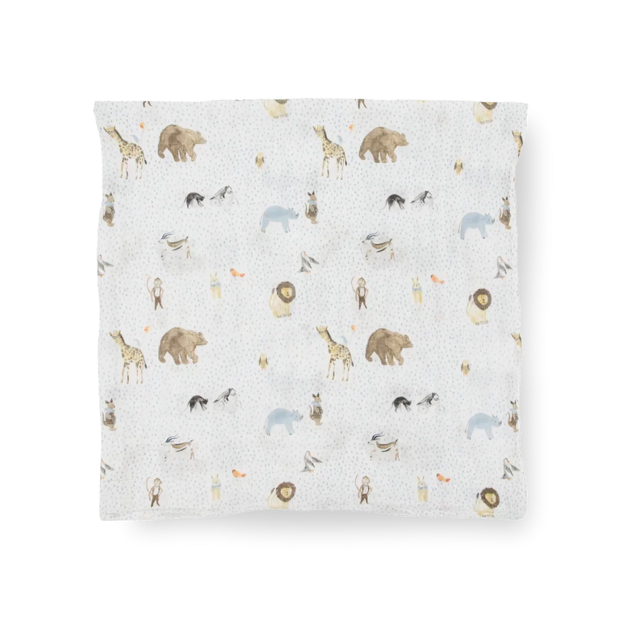 Little Unicorn Little Unicorn - Couverture En Mousseline De Coton Paquet De 3, Animaux En Fête – Image 4