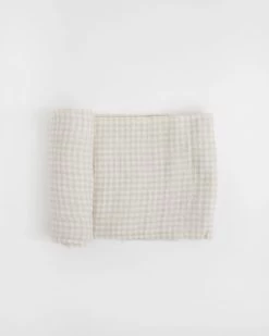 Little Unicorn Little Unicorn - Couverture En Mousseline De Coton, Vichy Tan