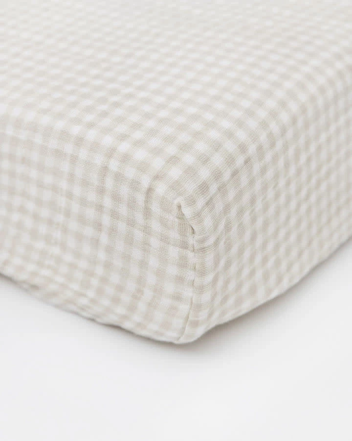 Little Unicorn Little Unicorn - Couvre-Matelas à Langer En Mousseline De Coton, Pétale Pressée – Image 2