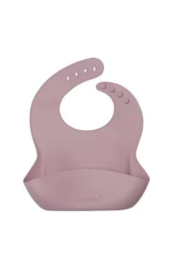 Loulou Lollipop Loulou Lollipop - Bavoir En Silicone, Vieux Mauve