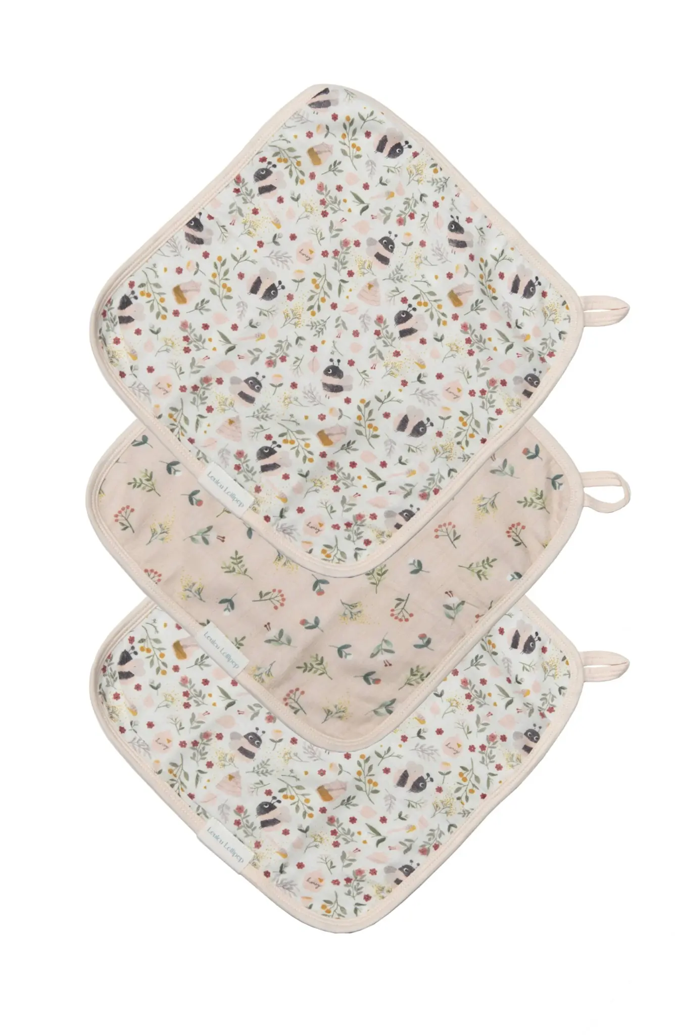 Loulou Lollipop Loulou Lollipop - Débarbouillettes En Mousseline De Bambou, Bourdons