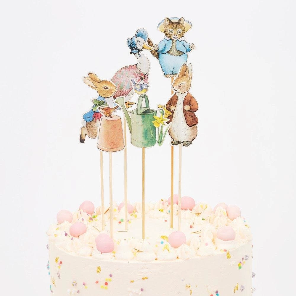 Meri-Meri Meri Meri Meri Meri - Ensemble De Décorations à Gâteau, Pierre Lapin Et Ses Amis – Image 4
