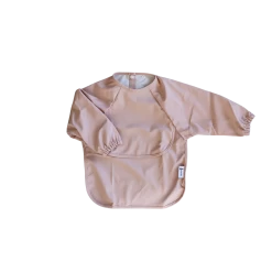 Micasso & Co Micasso & Co - Bavoir à Manches Longues Avec Pochette Intégrée, Rose Ballerine