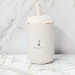 Micasso & Co Micasso & Co - Gobelet à Paille Et à Bec, Crème