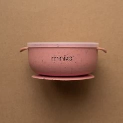 Minika Minika - Bol En Silicone Et Couvercle Transparent, Sorbet