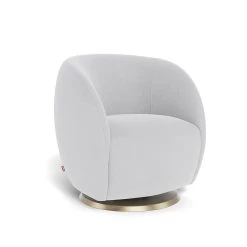 Monte Design Monte Gem - Fauteuil Berçant, Base Pivotante Dorée - GÉNÉRAL