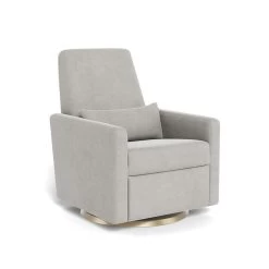 Monte Design Monte Grano - Fauteuil Berçant Inclinable, Base Pivotante Dorée - GÉNÉRAL