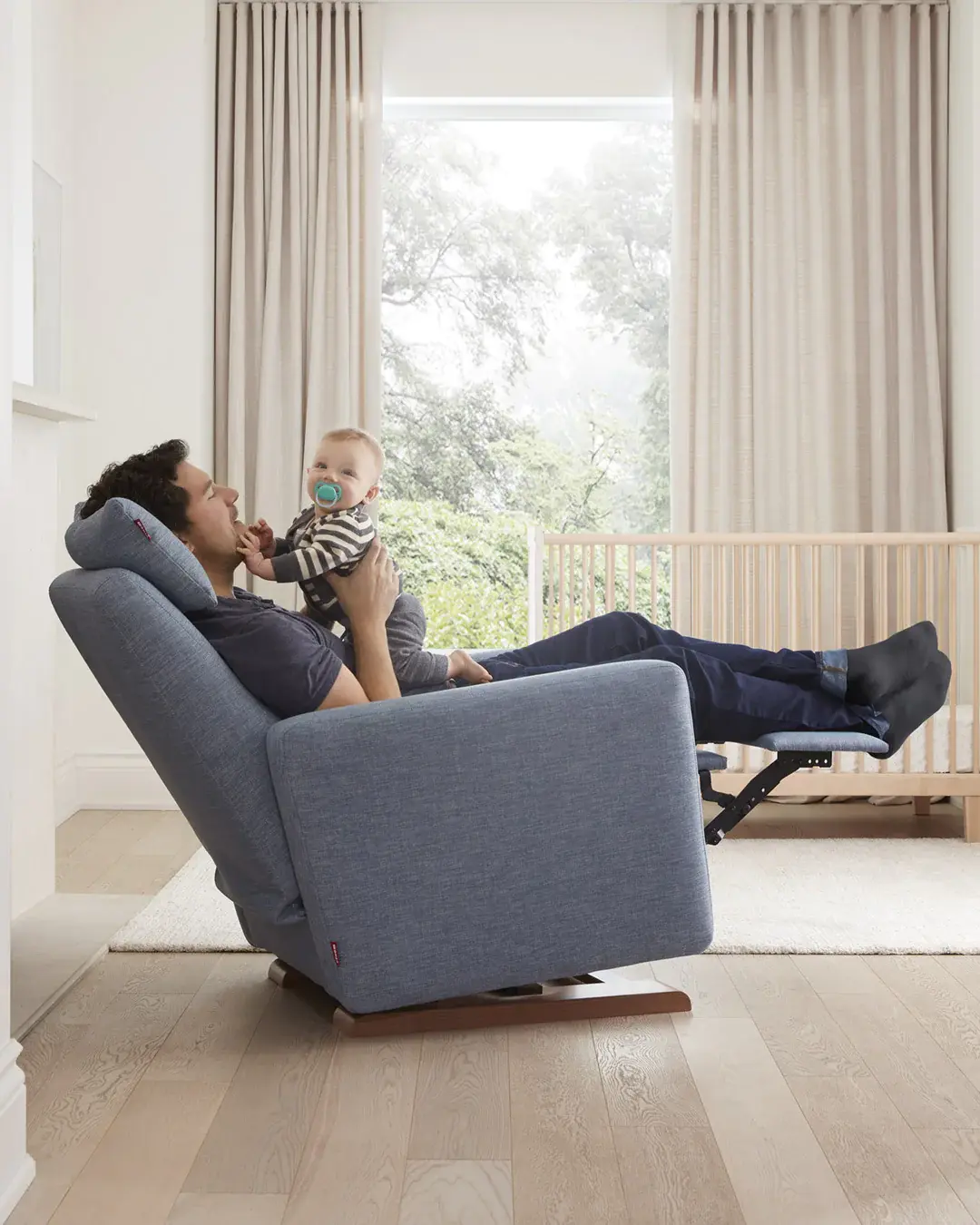 Monte Design Monte Grano - Fauteuil Berçant Inclinable, Base Pivotante Chrome - GÉNÉRAL