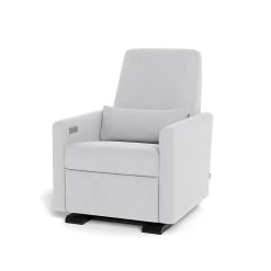 Monte Design Monte Grano - Fauteuil Berçant Motorisé Inclinable, Base De Bois Espresso - GÉNÉRAL