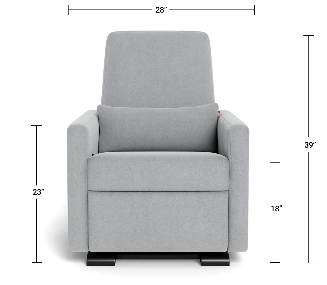 Monte Design Monte Grano - Fauteuil Berçant Motorisé Inclinable, Base De Bois Espresso - GÉNÉRAL