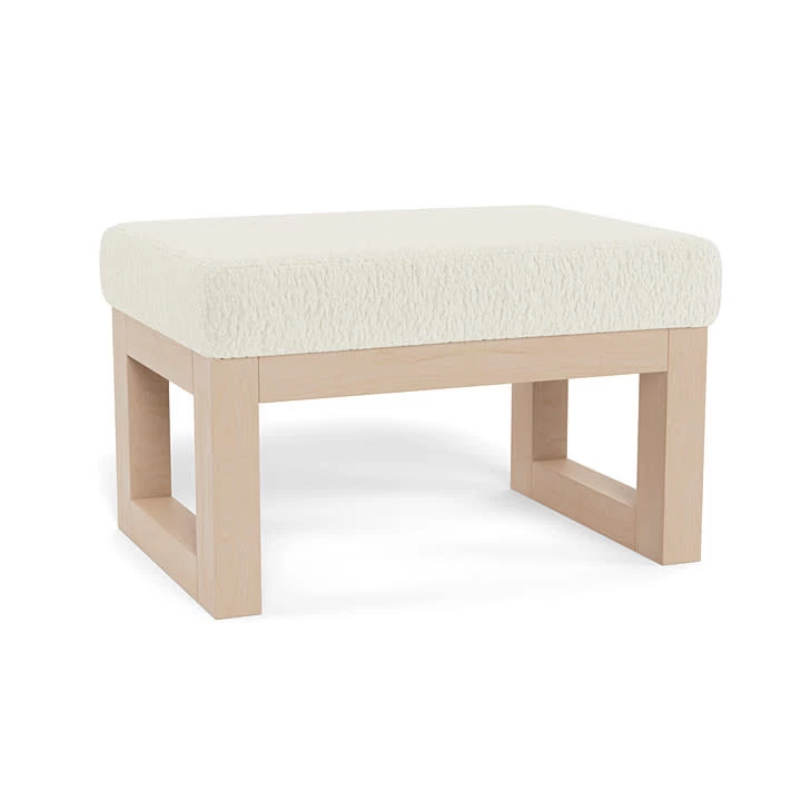 Monte Design Monte Joya - Ottoman, Base En Érable Naturel, Fausse Peau De Mouton