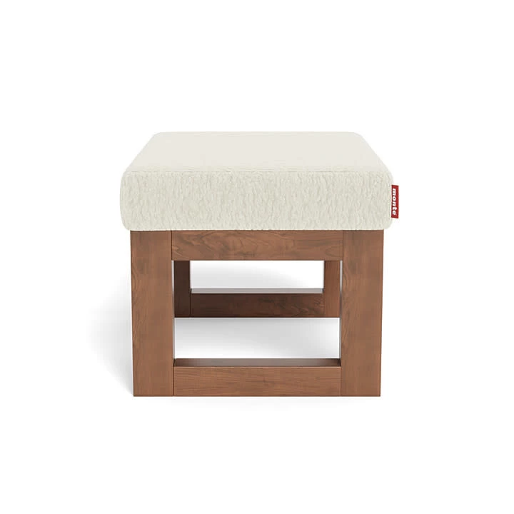 Monte Design Monte Joya - Ottoman, Base En Noyer Naturel, Fausse Peau De Mouton – Image 2