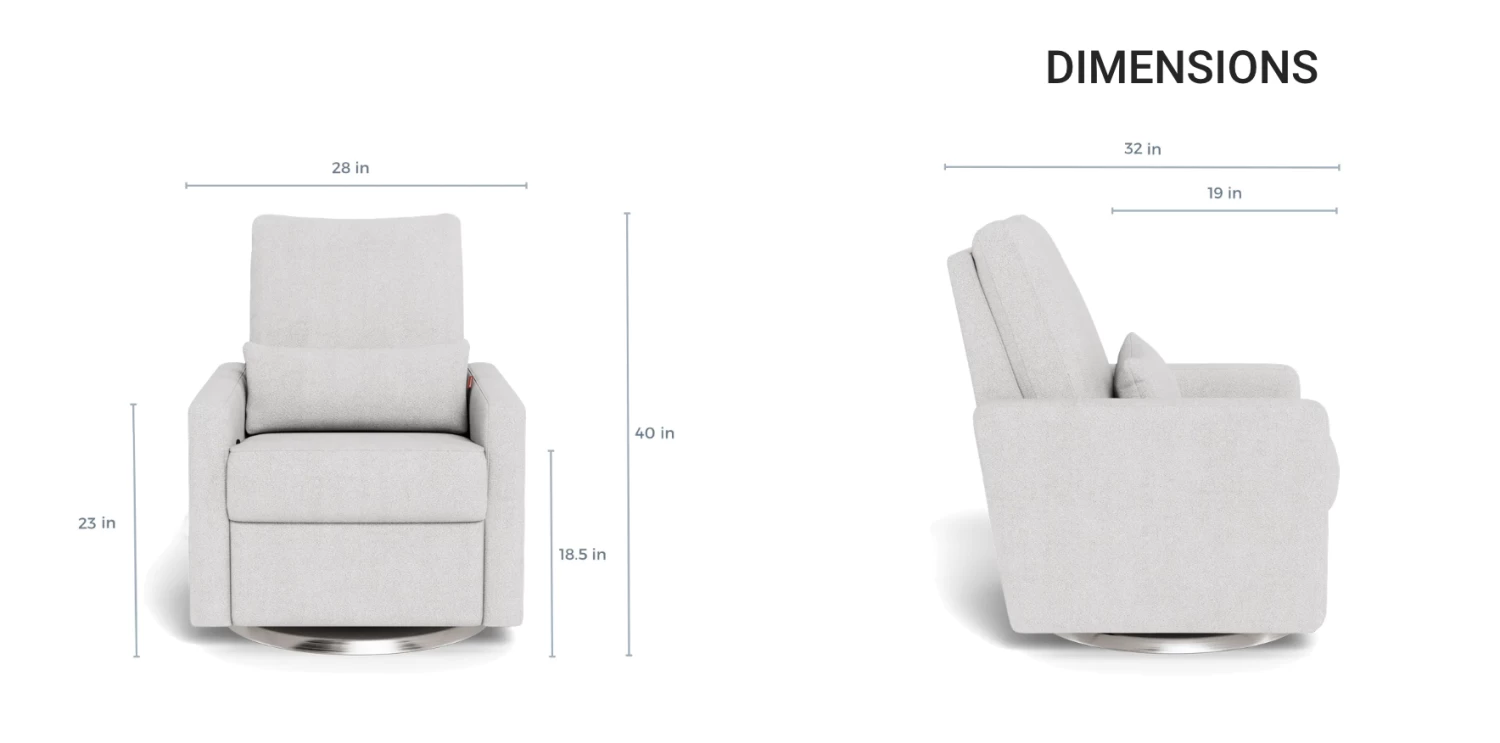 Monte Design Monte Matera - Fauteuil Berçant Inclinable, Base De Bois Noyer - GÉNÉRAL – Image 5